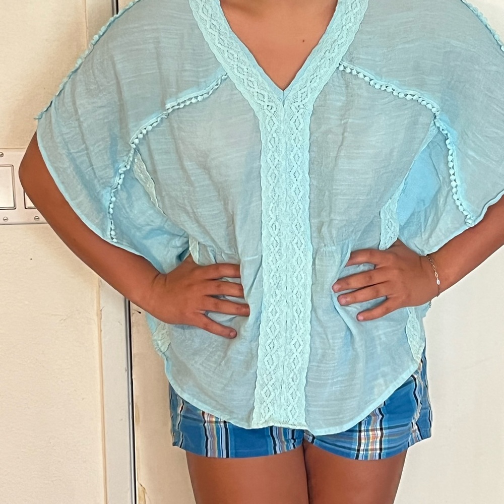 Summer Stunner!  Light, flowy and semi-sheer